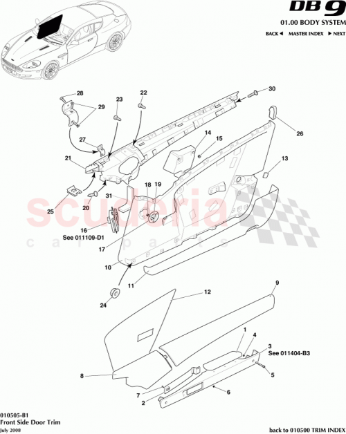 Part Diagram for Aston Martin AG43-20838-BA