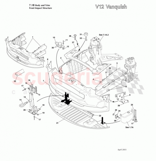 Part Diagram for Aston Martin 699305