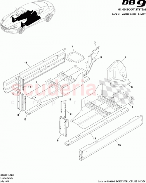 Part Diagram for Aston Martin 8G43-67342-AA
