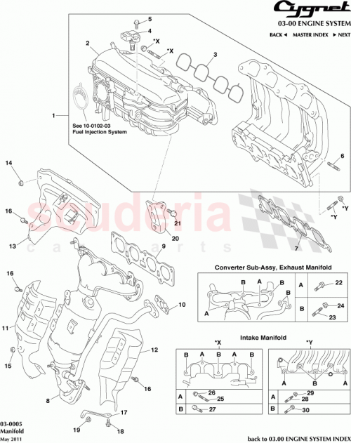 Part Diagram for Aston Martin 94150-80830