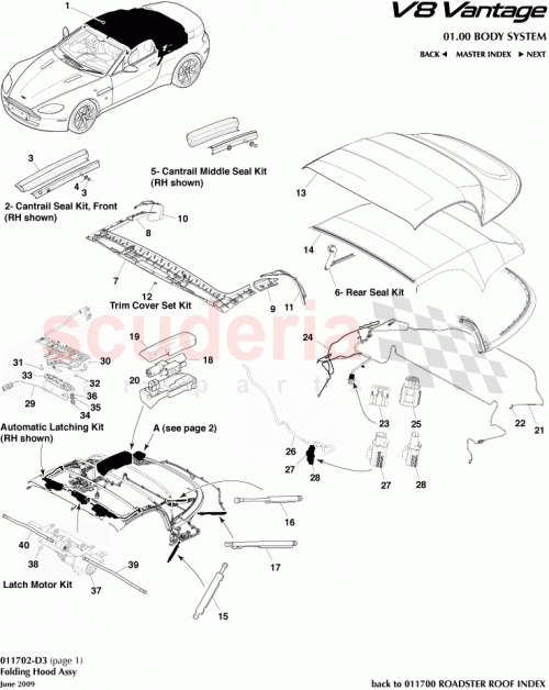 Part Diagram for Aston Martin 4G43-56051-DA