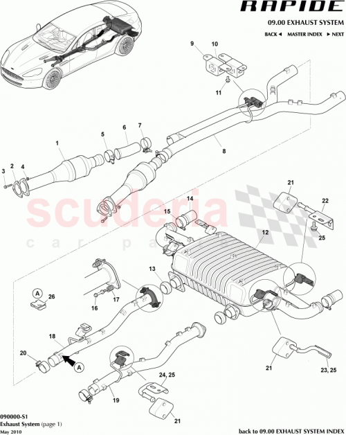 Part Diagram for Aston Martin AD43-5N201-CB