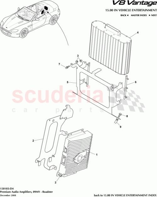 Part Diagram for Aston Martin 6G33-68401-AA