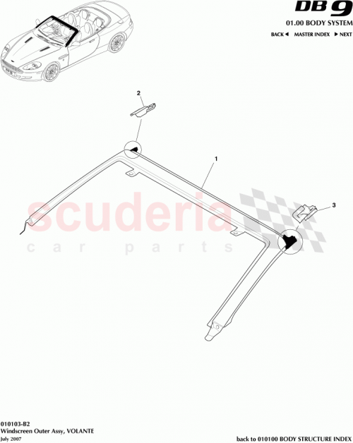 Part Diagram for Aston Martin 4G43-54246A34-AB