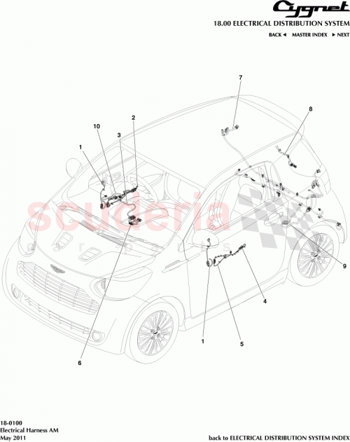 Part Diagram for Aston Martin AY2Y-14A121-AB