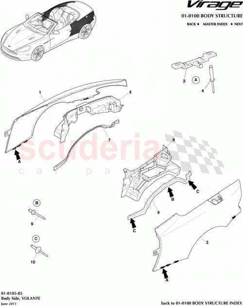 Part Diagram for Aston Martin CG43-L27846-AA