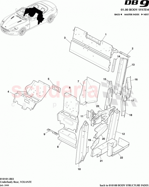 Part Diagram for Aston Martin 8G43L24576AA
