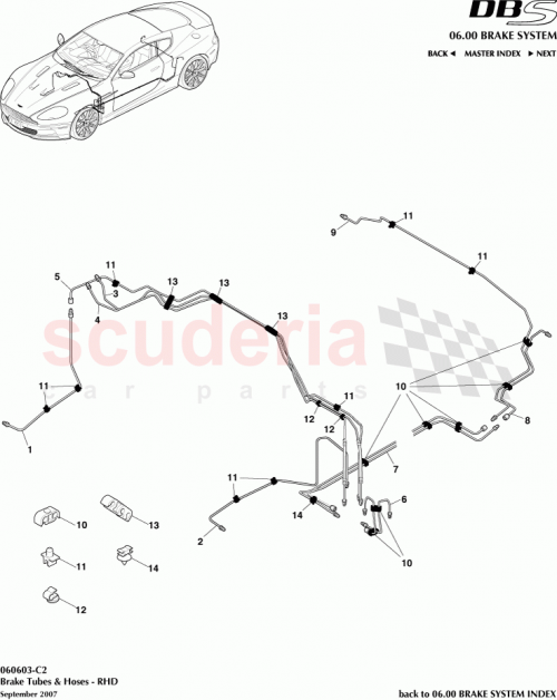 Part Diagram for Aston Martin 4G43-2M022-AC