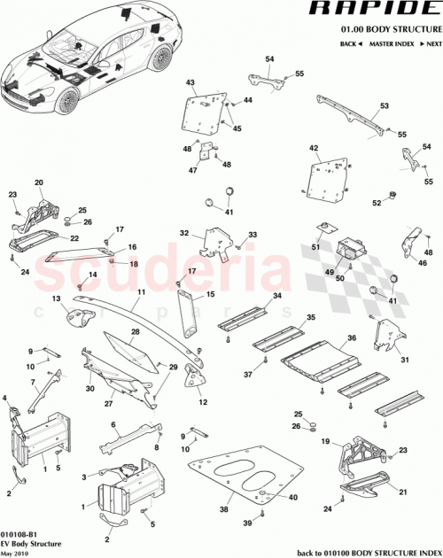 Part Diagram for Aston Martin 6G33-5341-BA