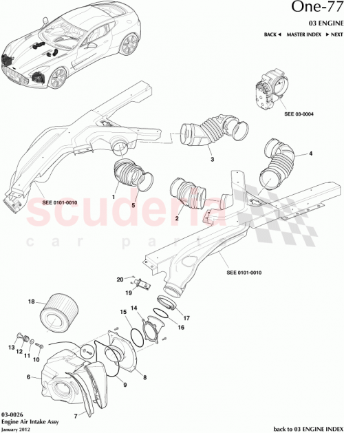 Part Diagram for Aston Martin 12023-03-7756-AA