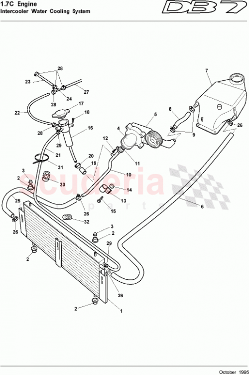 Part Diagram for Aston Martin 3281347