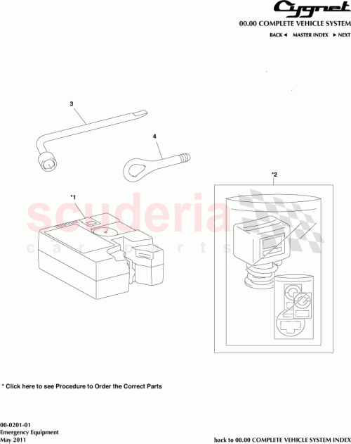 Part Diagram for Aston Martin 51961-52070