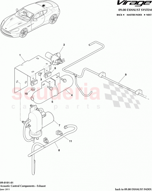 Part Diagram for Aston Martin 4G432C529AK