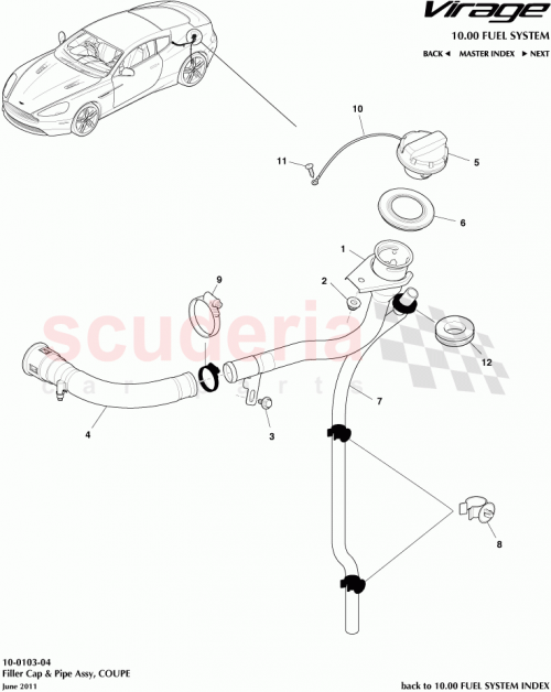 Part Diagram for Aston Martin 8G439C071AA