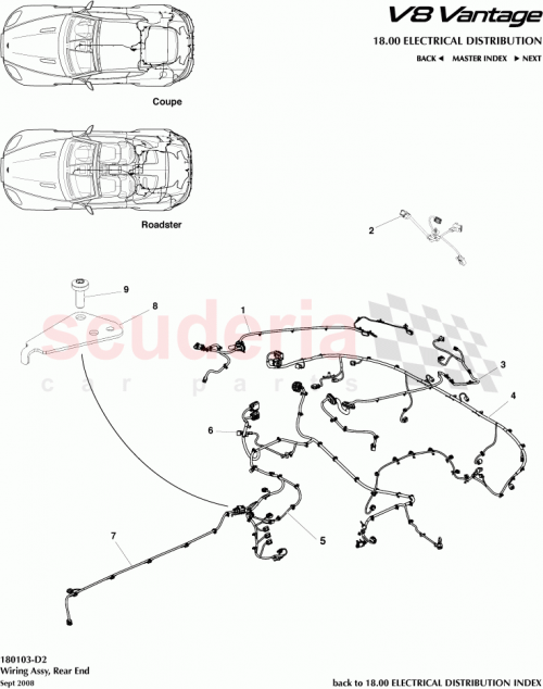 Part Diagram for Aston Martin 7G33-15B484-BB
