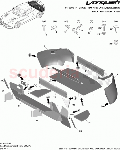 Part Diagram for Aston Martin DD33-F27862-CA