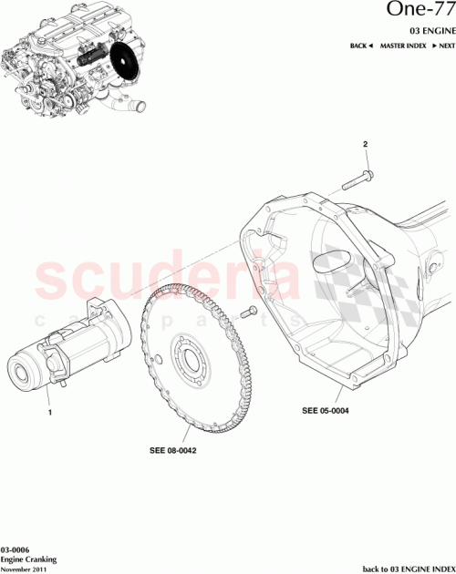 Part Diagram for Aston Martin 12023-03-8788-AC