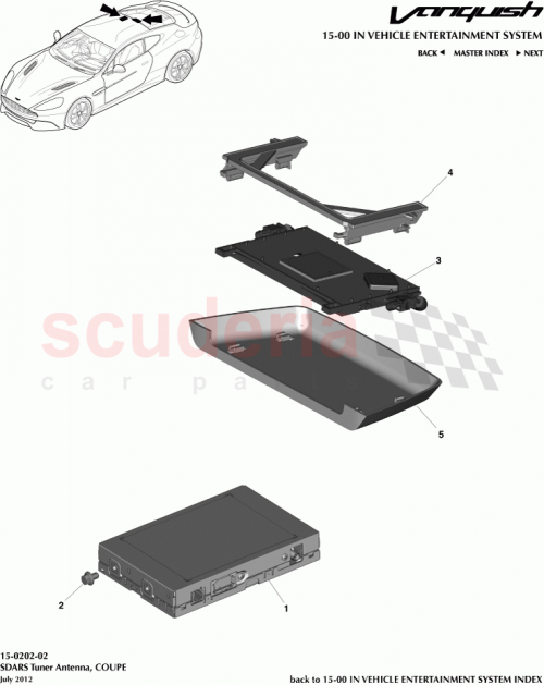 Part Diagram for Aston Martin ED33-18A961-AAW