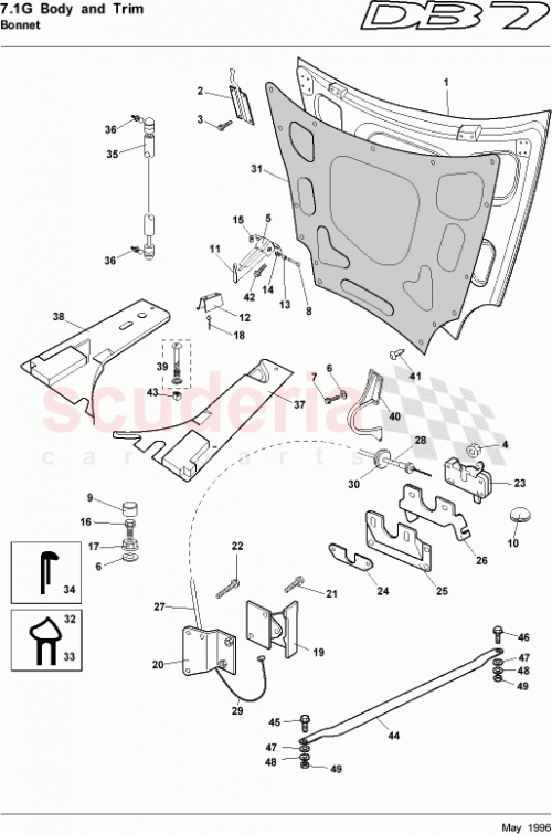 Part Diagram for Aston Martin 699107