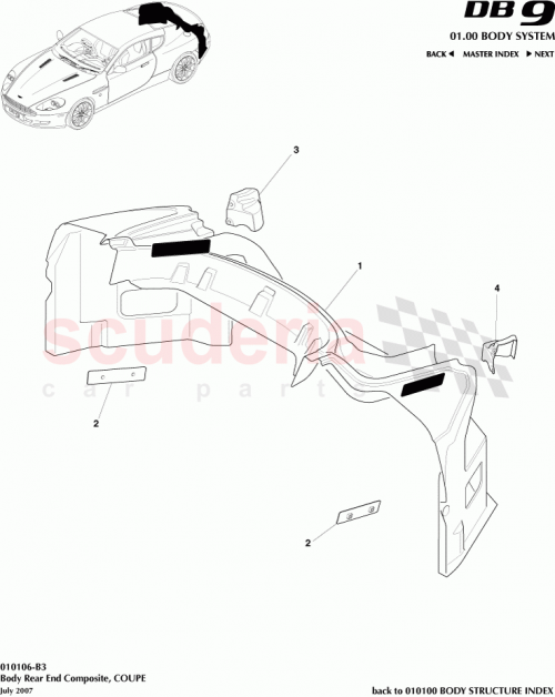Part Diagram for Aston Martin 8G43-C45108-AD