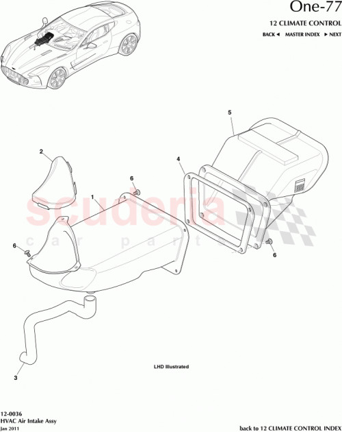 Part Diagram for Aston Martin 12023-03-8275-AA