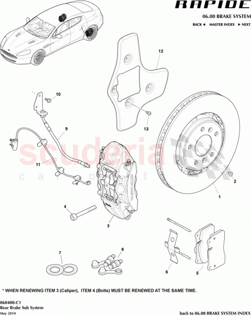 Part Diagram for Aston Martin AD43-2C562-AB