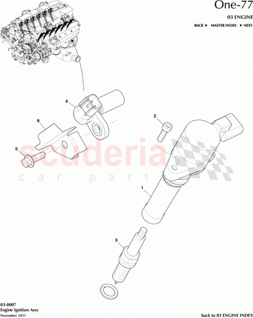 Part Diagram for Aston Martin CD33-6K342-AA