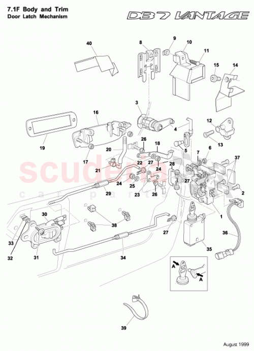 Part Diagram for Aston Martin 703206