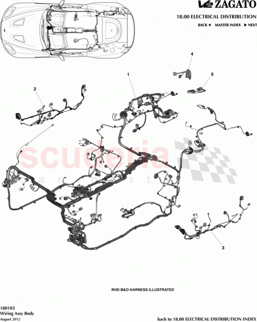 Part Diagram for Aston Martin CY83-14A005-BC