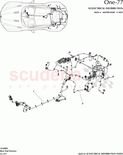 Part Diagram for Aston Martin AY93-9137-EA