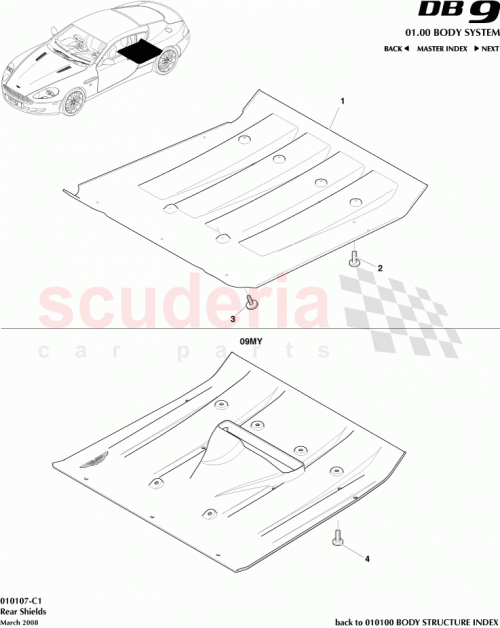 Part Diagram for Aston Martin 9G43-17C857-AC