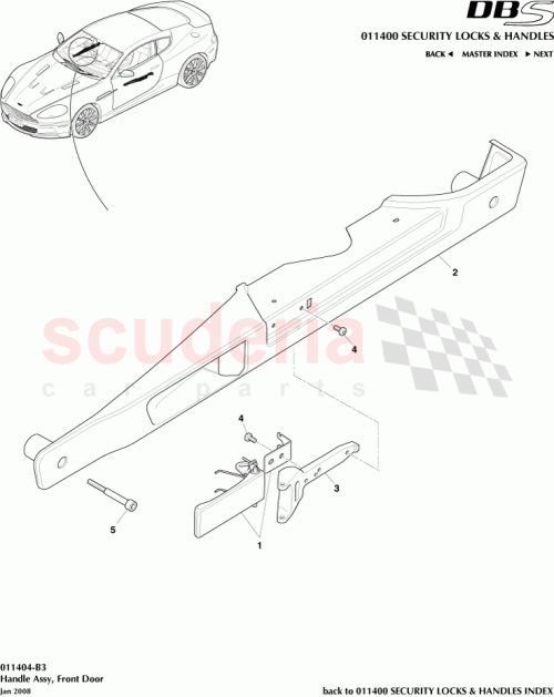 Part Diagram for Aston Martin 8D33-22614-AE
