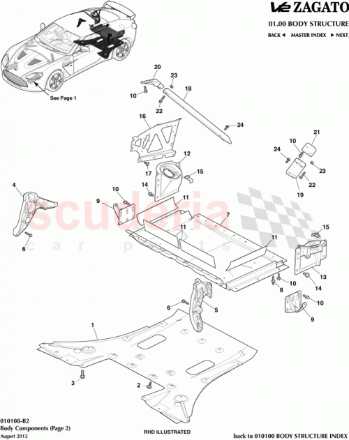 Part Diagram for Aston Martin CY83-314A11-BA
