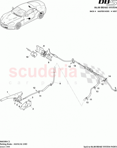 Part Diagram for Aston Martin AD23-2C465-BB