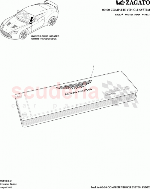 Part Diagram for Aston Martin 705877-PK