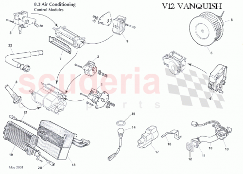 Part Diagram for Aston Martin 1R12-89-10482