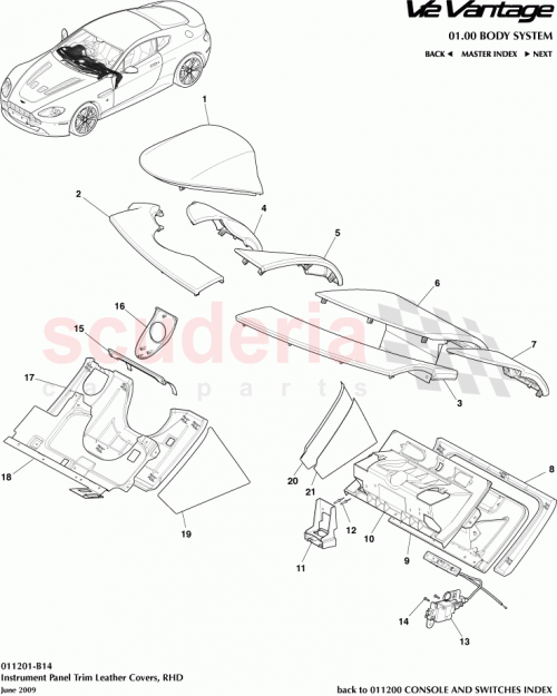 Part Diagram for Aston Martin 6G33-C043K93-BDW