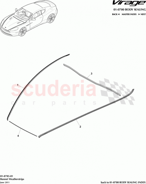 Part Diagram for Aston Martin 4G4316C824AA