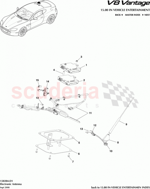Part Diagram for Aston Martin 6G33-14W163-GA