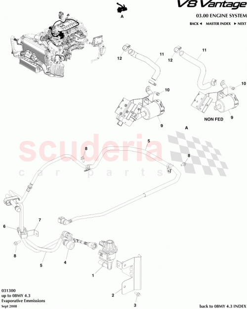 Part Diagram for Aston Martin 4G430310043