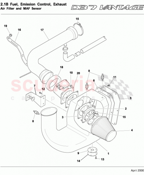 Part Diagram for Aston Martin 697764
