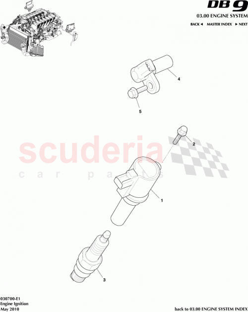 Part Diagram for Aston Martin 5R13-12405-BA-PK
