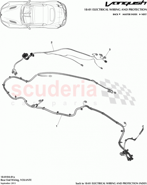 Part Diagram for Aston Martin CD33-15B484-AB