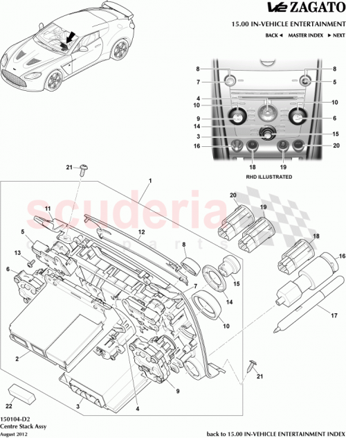 Part Diagram for Aston Martin CY83-18C815-BB