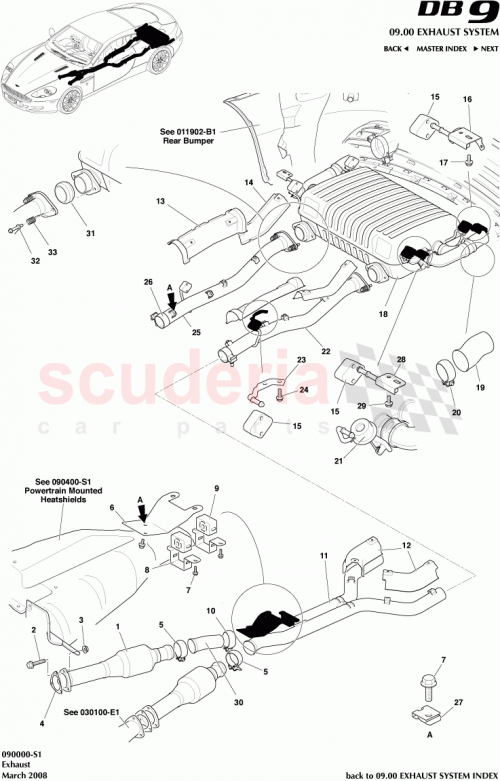 Part Diagram for Aston Martin 4G43-5E281-AA