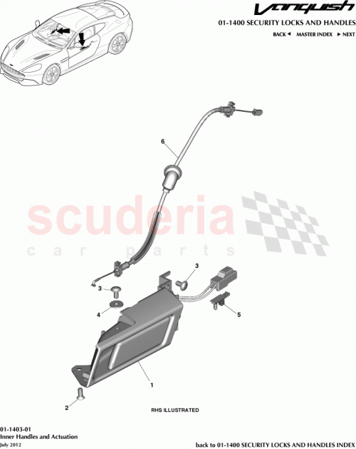 Part Diagram for Aston Martin CD33-F218A01-AA