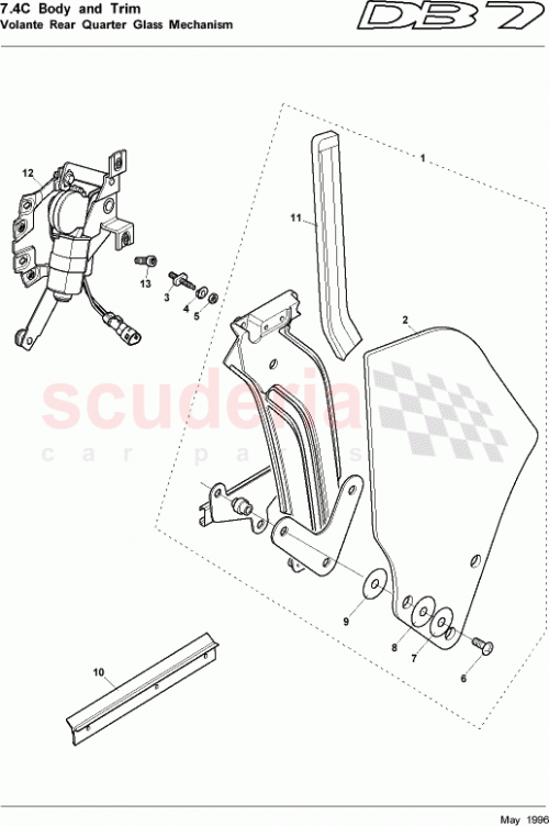 Part Diagram for Aston Martin 77-90125