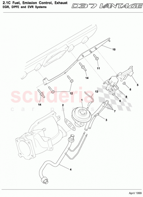 Part Diagram for Aston Martin 703121