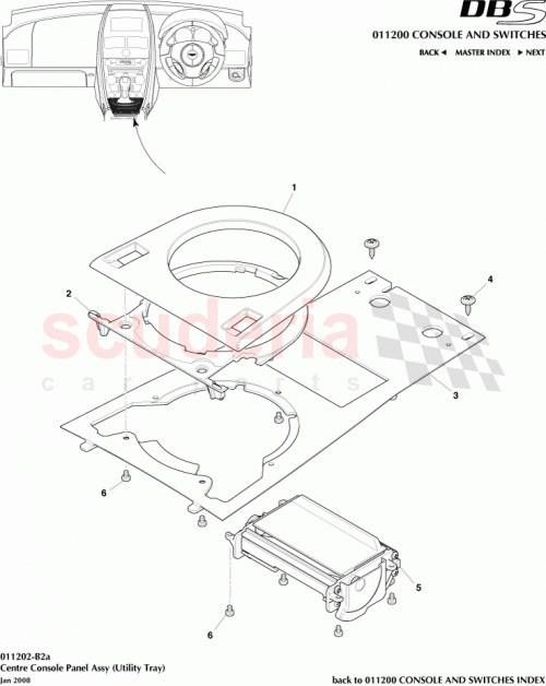 Part Diagram for Aston Martin 8D33045A76AAW