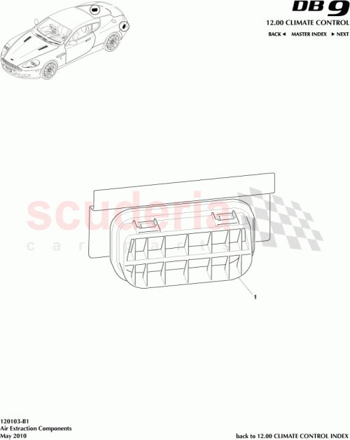 Part Diagram for Aston Martin 6G33-A019K51-AA